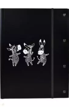 Папка для чертежей и рисунков Зебры, А4