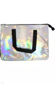 Папка для документов А4 "СЕРЕБРЯНЫЙ ГОЛОГРАФИЧЕСКИЙ" (48968)