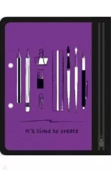 Папка для документов А5 пластиковая Канцелярия на фиолетовом (46710)