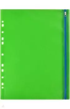 Папка для документов пластиковая, А4, 1 отделение, зеленая (48206)