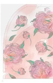 Папка для документов пластиковая Цветы, А4