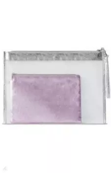 Папка для документов с косметичкой (сиреневый)