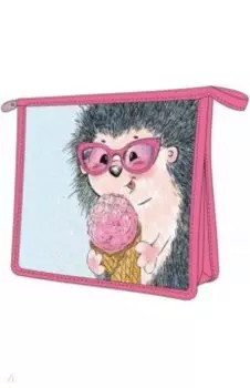 Папка для школьных тетрадей "Ёжик", пластиковая, А5, одно отделение (56595)