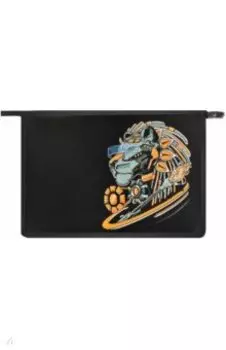 Папка для школьных тетрадей Кибер лев, пластиковая, А4