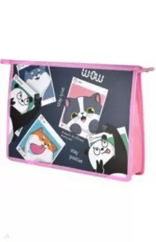 Папка для школьных тетрадей Селфи, А4, 1 отделение