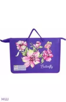 Папка для тетрадей Бабочки и цветы, А4