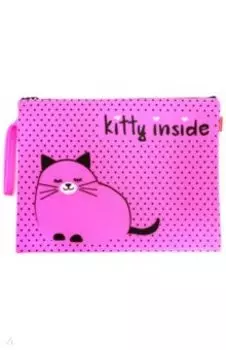 Папка для тетрадей "Котеночек розовый", А4, силикон (14-004/0)