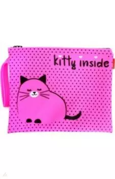 Папка для тетрадей "Котеночек розовый" (А5+, силикон) (14-005/02)