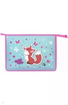 Папка для тетрадей на молнии Lovely Fox, А4