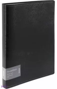 Папка DoubleBlack, с 40 вкладышами, черная
