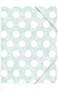 Папка-файл на резинке Горошек, А4