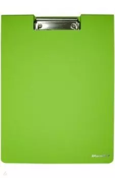 Папка клип-борд с крышкой, A4, салатовая