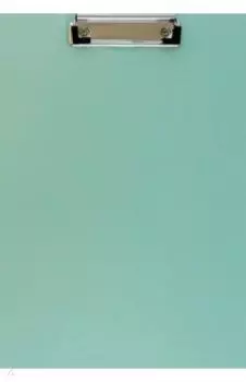 Папка-клипборд с карманом Pastel, A4, бирюзовая