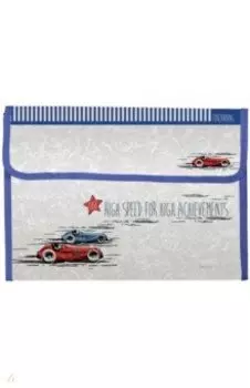 Папка-конверт на кнопке Cars, А4