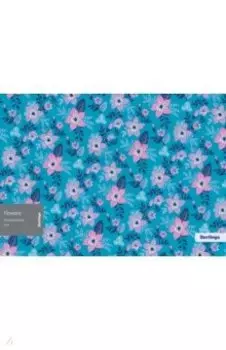 Папка-конверт на кнопке Flowers, А4