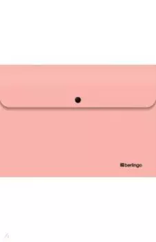 Папка-конверт на кнопке Instinct, А4, в ассортименте