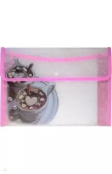 Папка-конверт с окантовкой Шоколад, А4