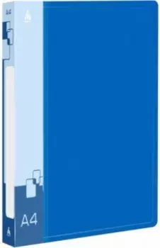 Папка на 2-х кольцах, А4, синяя