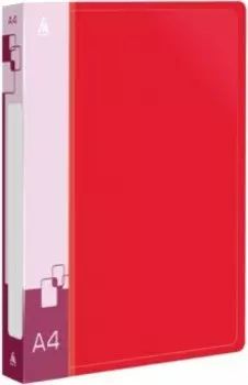 Папка на 2-х кольцах, А4, красная