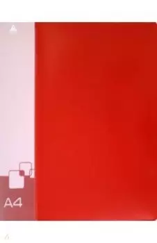 Папка на 2-х кольцах, А4, красная