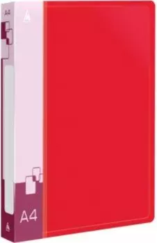 Папка на 2-х кольцах, А4, красная