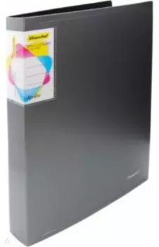 Папка на 2 кольцах Perlen серебристый металлик (271957-77)