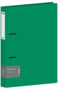 Папка на 2 кольцах Soft Touch, зеленая