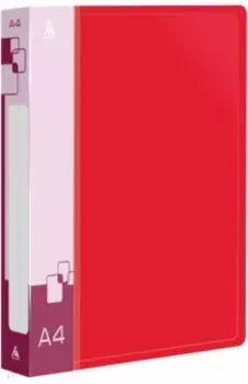 Папка на 4-х кольцах, А4, красная
