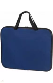 Папка на молнии, А4, с ручками, синяя