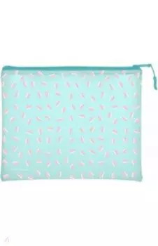 Папка на молнии Ice cream mint, А5, силиконовая