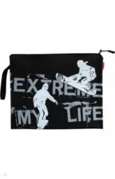 Папка на молнии Экстрим, А4, силиконовая