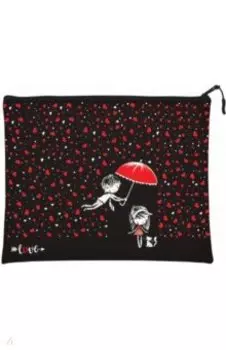 Папка на молнии Романтика, А4, силиконовая