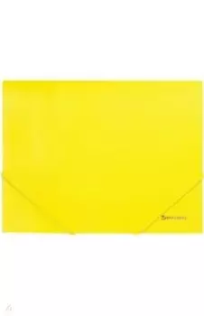 Папка на резинках Neon, желтая 227461