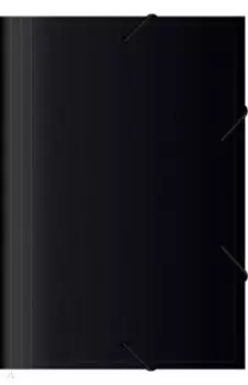 Папка на резинке, 13 отделений, А4, черная