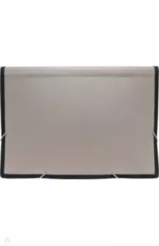 Папка на резинке, 13 отделений, А4, серая