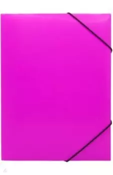 Папка на резинке Double Neon, А4, розовая