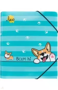 Папка на резинке Корги, A5