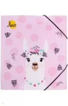 Папка на резинке Лама, A5