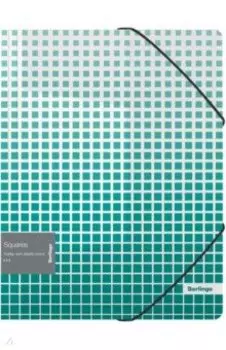 Папка на резинке "Squares", А4, зеленый (FB4_A4053)