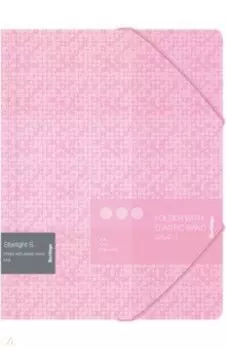 Папка на резинке "Starlight S", А4, розовая (FB4_A4901)