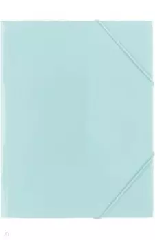 Папка на резинке Trend. Pastel, A4, бирюзовая