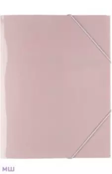 Папка на резинке Trend. Pastel, A4, персиковая