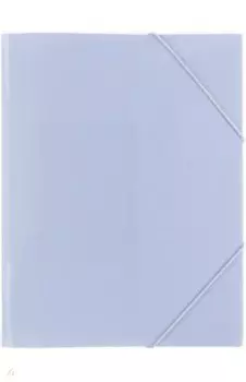 Папка на резинке Trend. Pastel, A4, васильковая