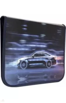 Папка на текстильной молнии "Неон. Машина" (А4, 23х32 см) (CY-N-Car)