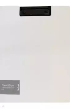 Папка-планшет с зажимом "Steel&Style" белая (PPf_93004)