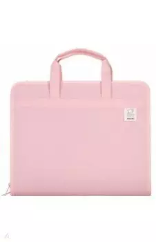 Папка-портфель, А4, 13 отделений, розовая