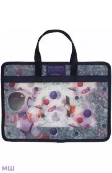 Папка-портфель на молнии Космос, А4