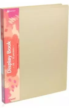 Папка с 10 вкладышами Pastel, A4, желтая