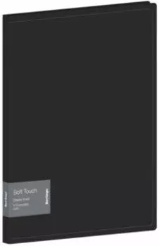 Папка с 10 вкладышами Soft Touch, черная