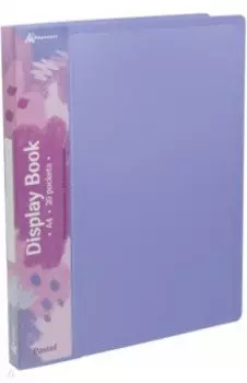 Папка с 20 вкладышами Pastel, A4, фиолетовая